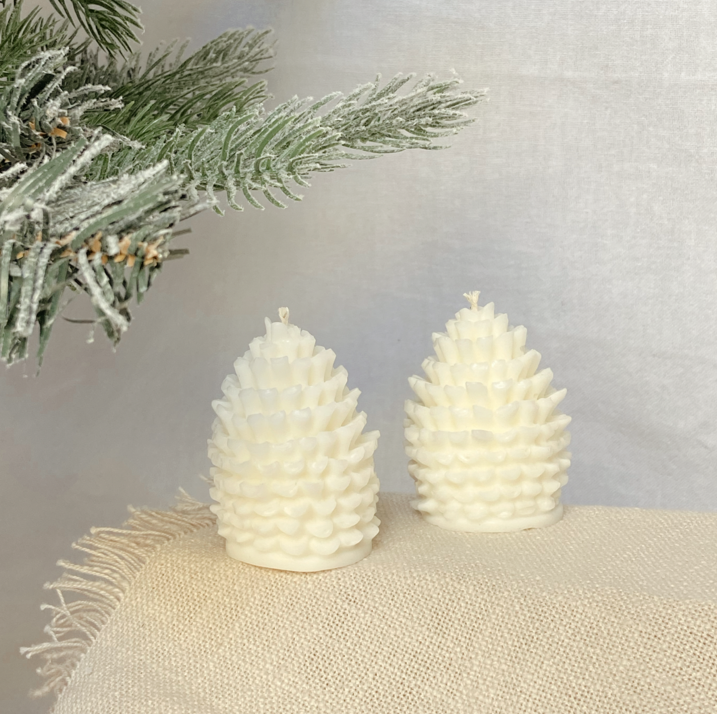 Pine Cone Candle - Duo
