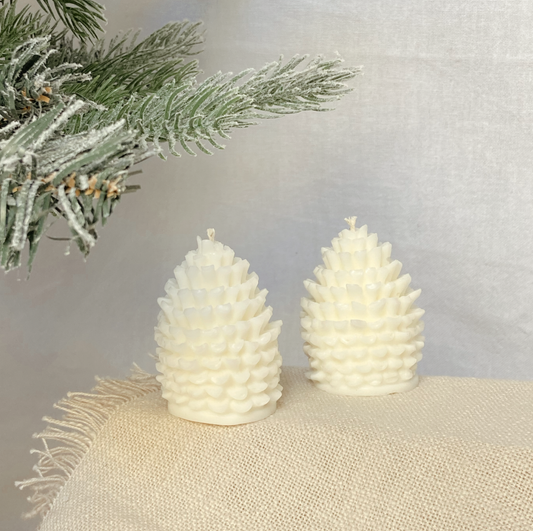 Pine Cone Candle - Duo