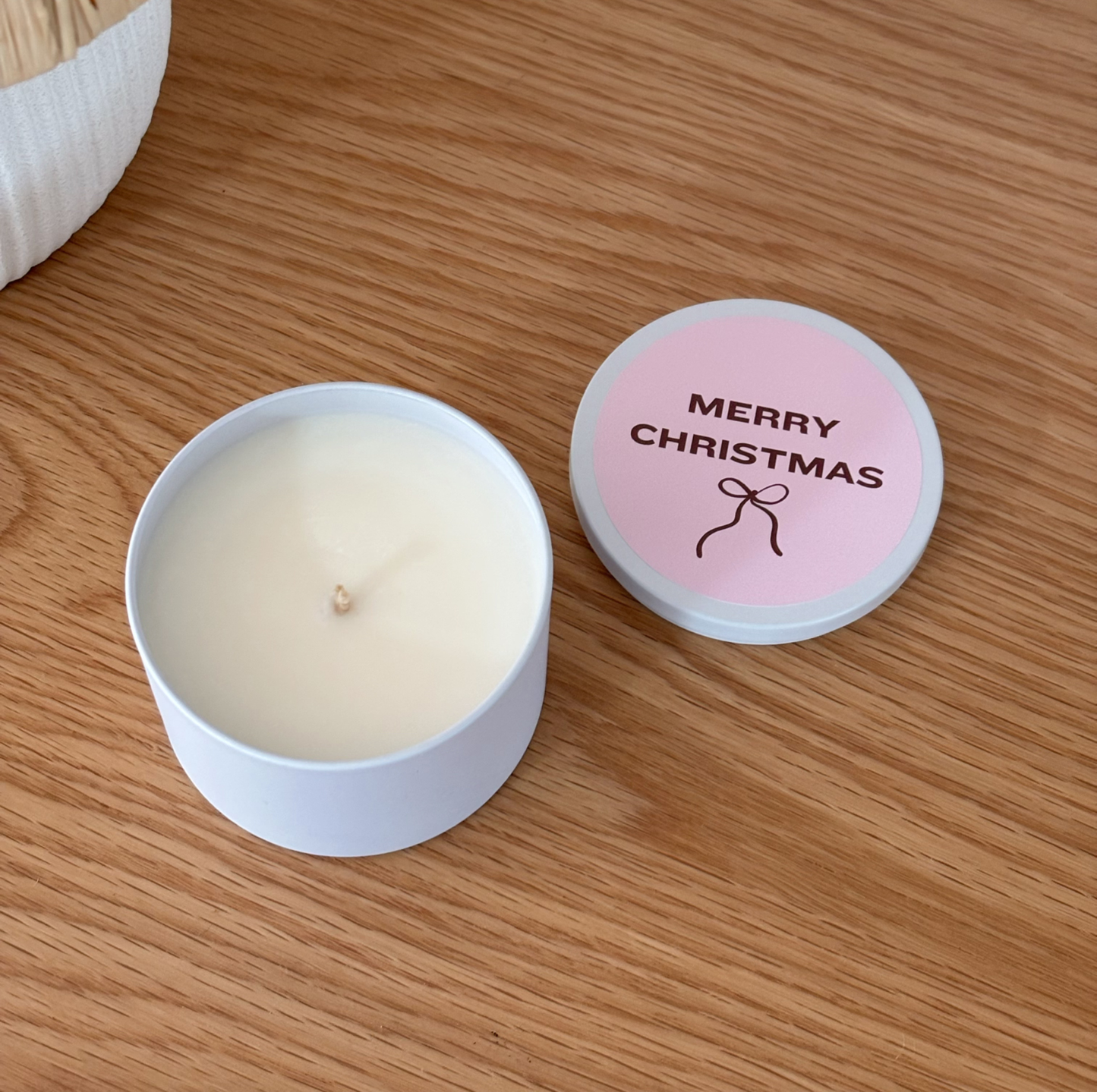 Merry Christmas Travel Tin Candle