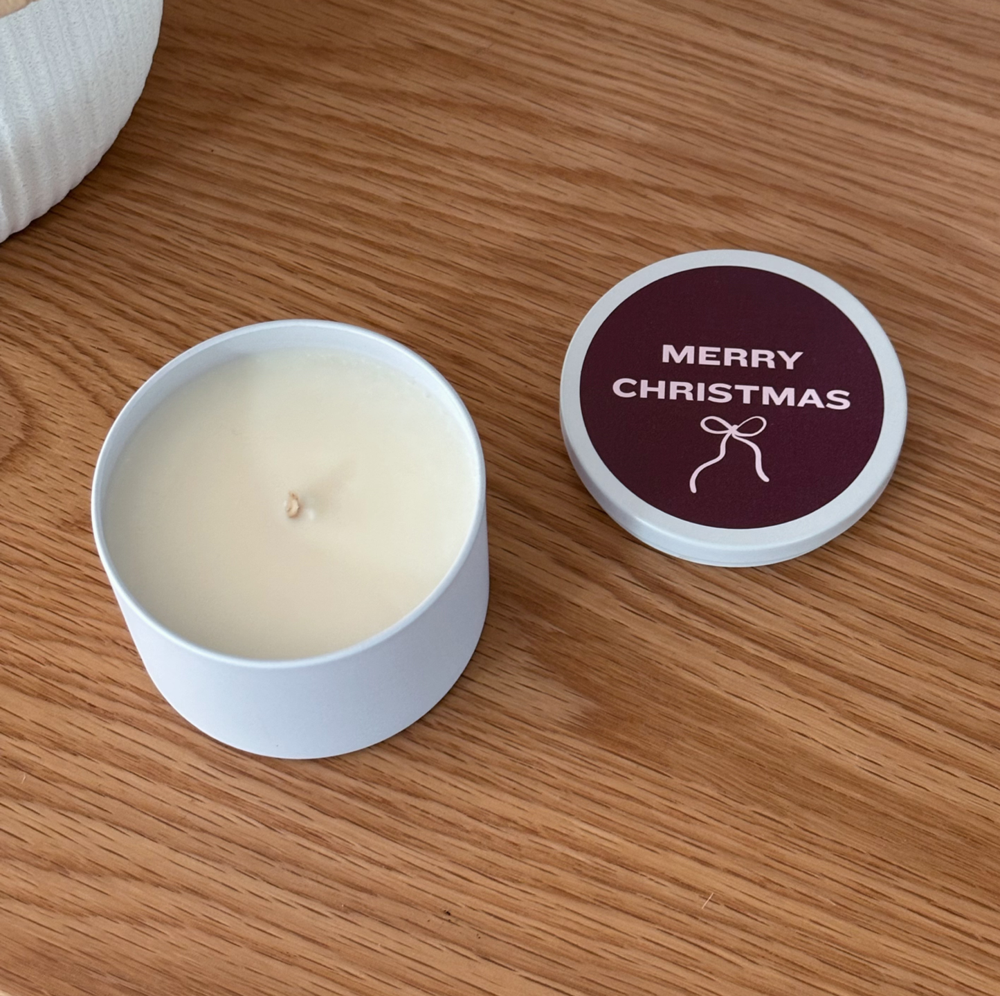 Merry Christmas Travel Tin Candle
